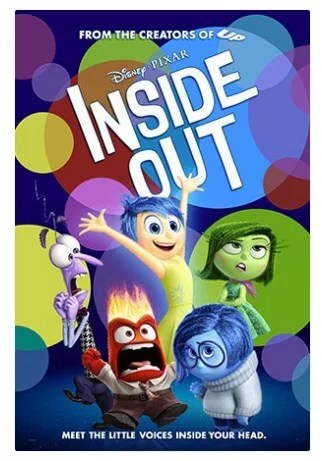 Movie poster for Disney Pixar's Inside Out Movie poster for Disney Pixar's Inside Out