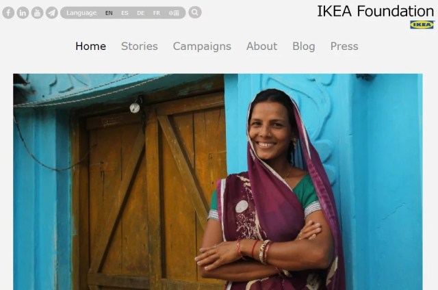 content development for the millennial marketplace - screenshot of IKEA Foundation website content development for the millennial marketplace - screenshot of IKEA Foundation website