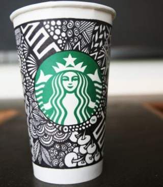 content development for the millennial marketplace - image of winning design in Starbucks White Cup Contest content development for the millennial marketplace - image of winning design in Starbucks White Cup Contest